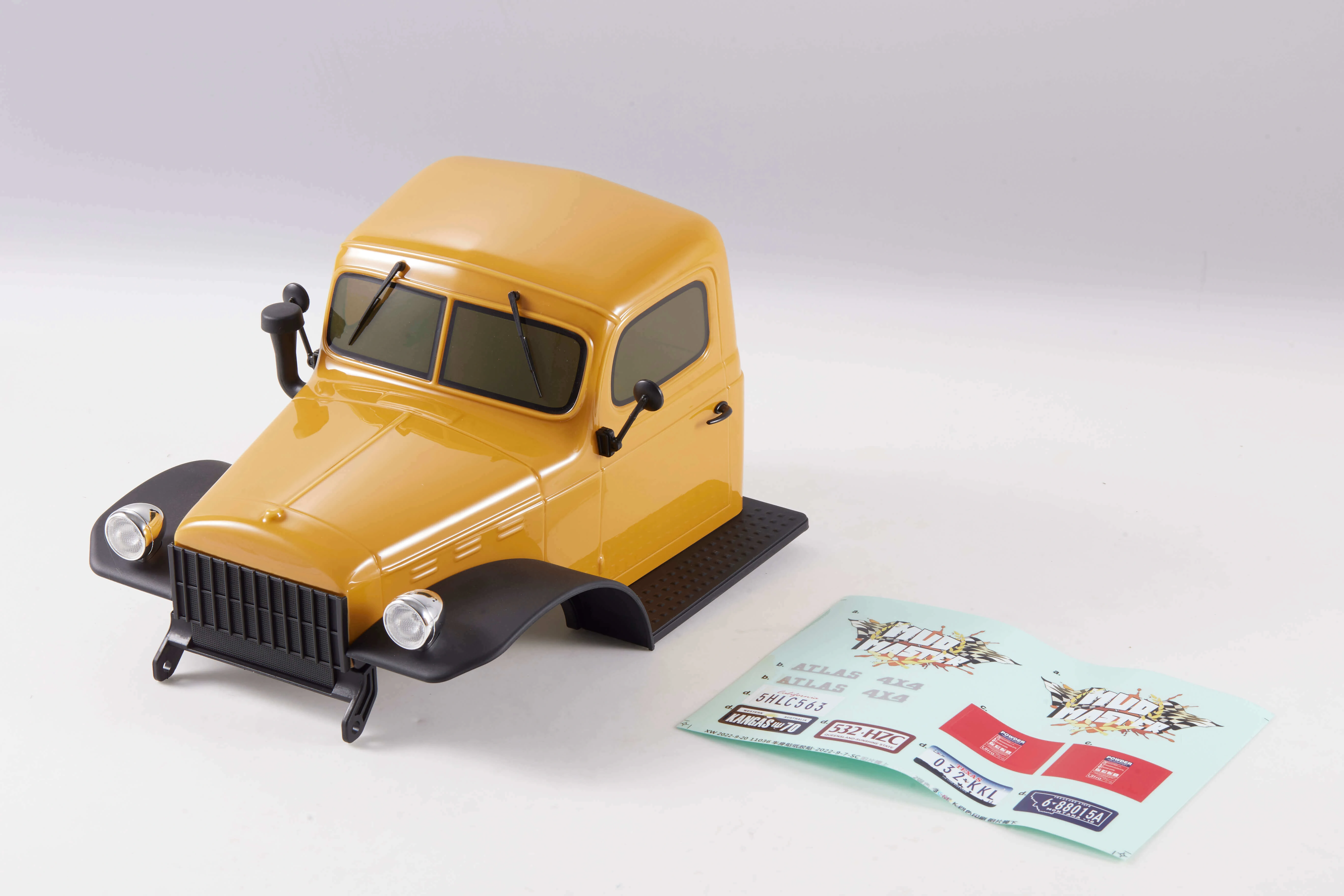 1:10 Atlas 4x4 Scale Model - Vibrant Yellow/Blue/Orange Boby Kit!
